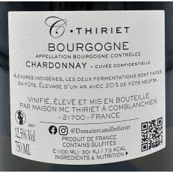 2024 Camille Thiriet Bourgogne Blanc 'Cuvee Confidentielle'