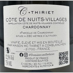 2024 Camille Thiriet C�te de Nuits-Villages Blanc