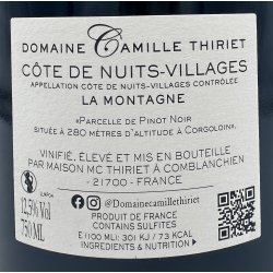 2024 Camille Thiriet C�te de Nuits-Villages 'La Montagne' Rouge